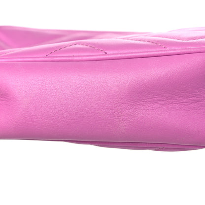 Gucci Calfskin Matelasse Mini GG Marmont Chain Shoulder Bag Candy Mousse 13 of 19