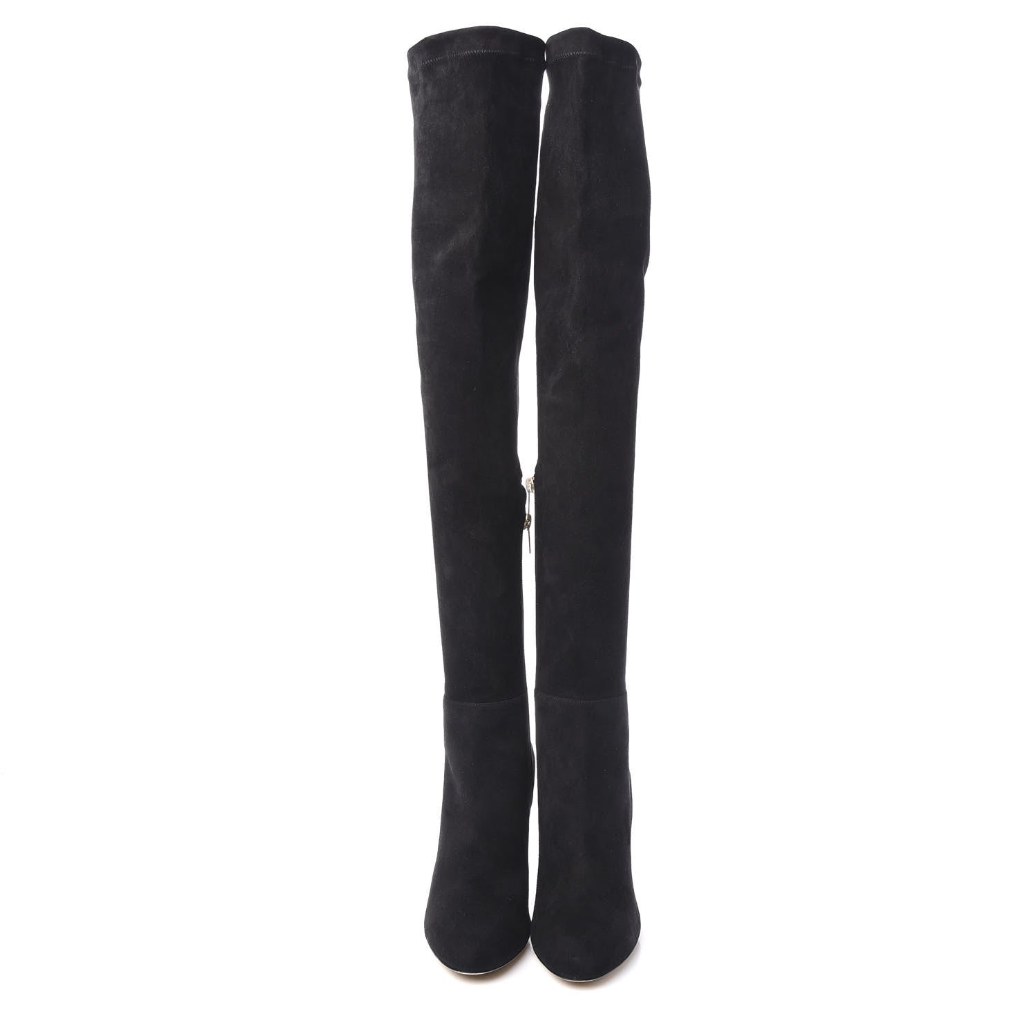 Jimmy Choo Suede Knee High Boots 40.5 Black 2 of 8