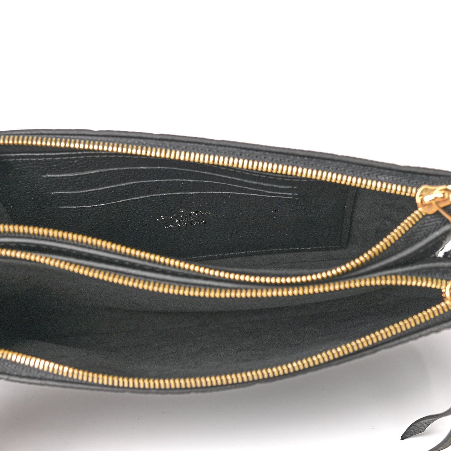 Empreinte Double Zip Pochette Black