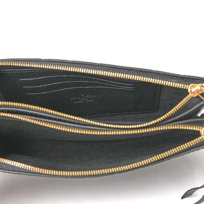 Louis Vuitton Empreinte Double Zip Pochette Black 5 of 9