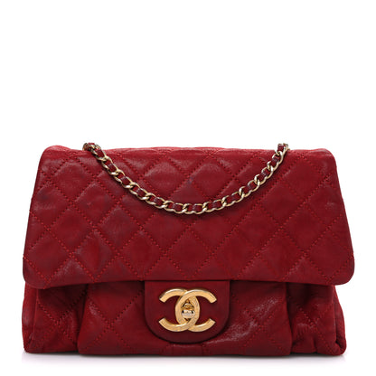 Chanel Iridescent Calfskin Quilted Small Chic Quilt Flap Red 1 of 11