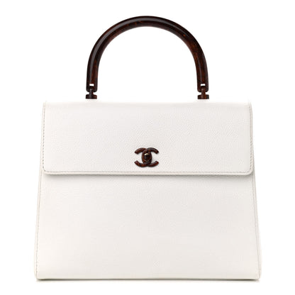 Chanel Caviar Kelly Flap Bag White 1 of 13