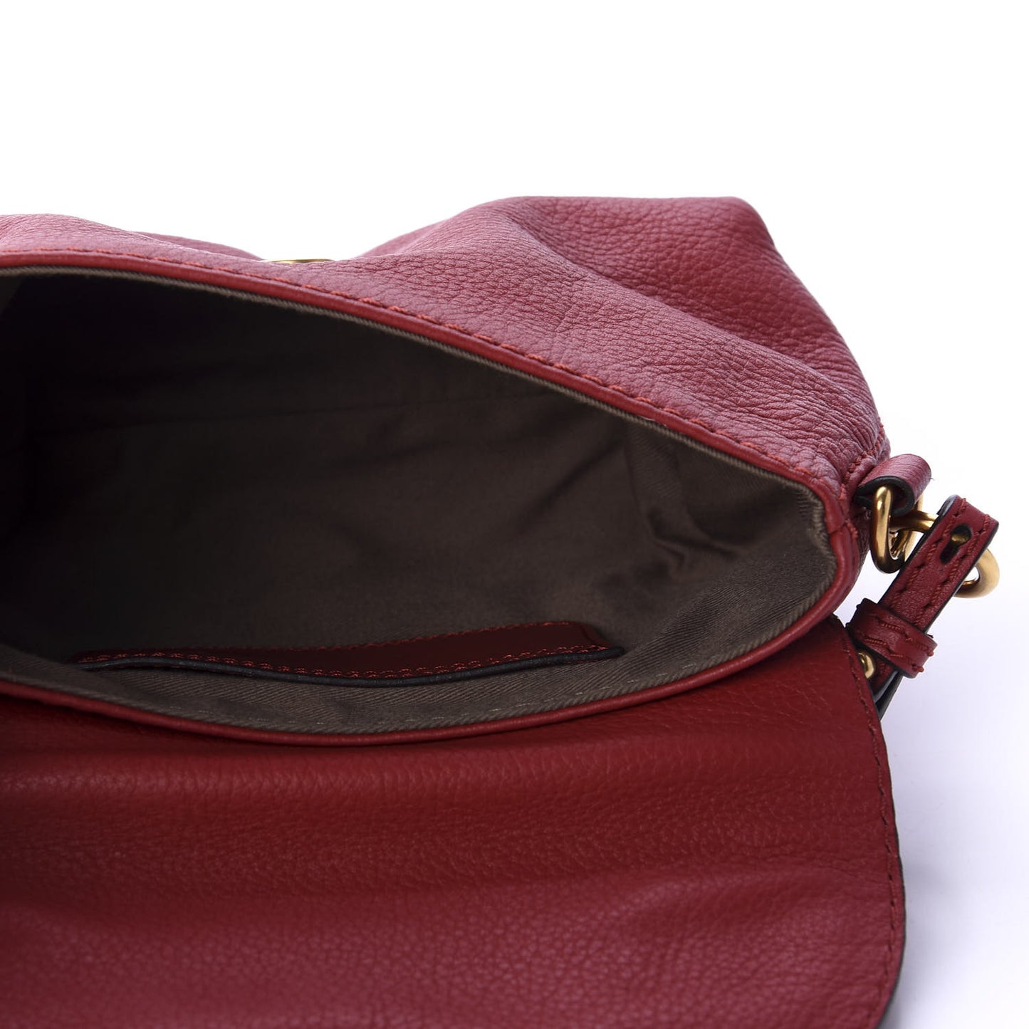 Calfskin Marcie Pochette Crossbody Bag Poppy