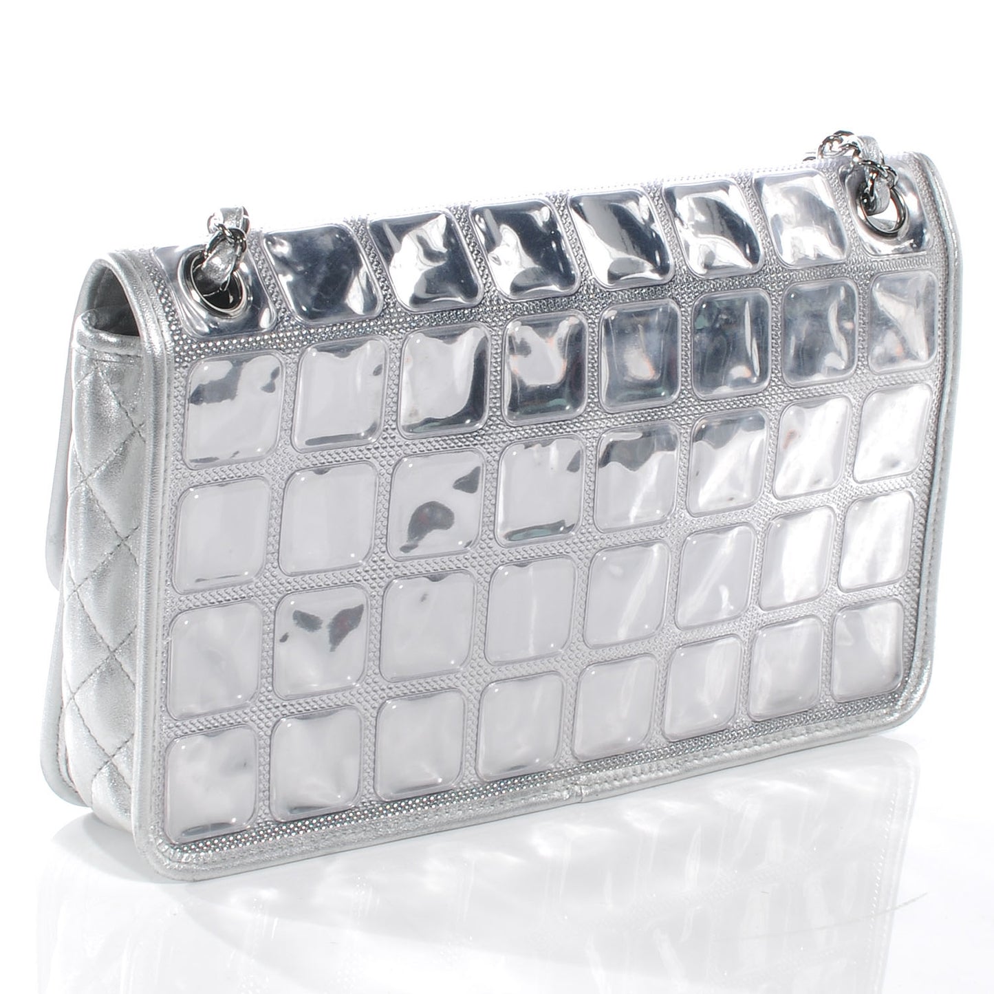 Vinyl Ice Cube Large Flap Bag