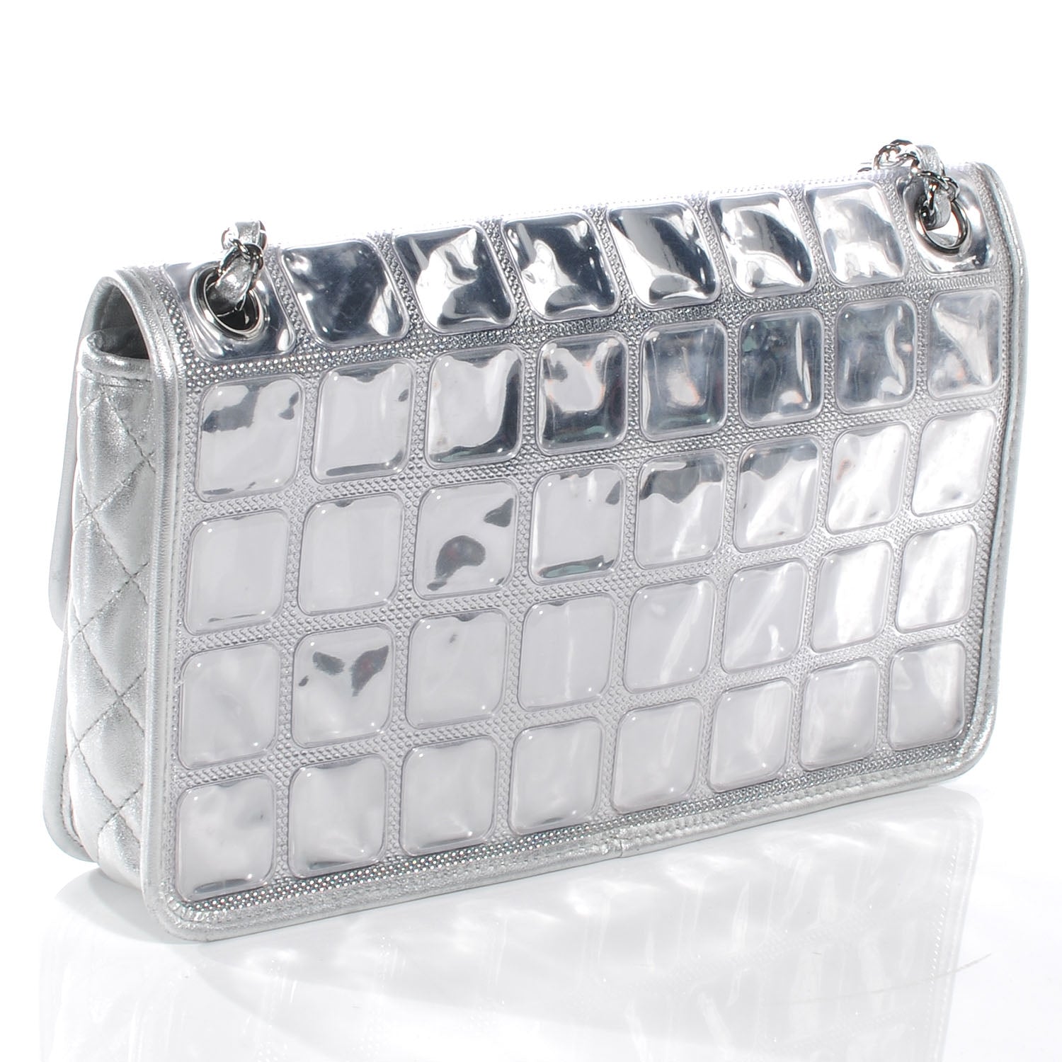 Chanel Vinyl Ice Cube Large Flap Bag 3 of 7