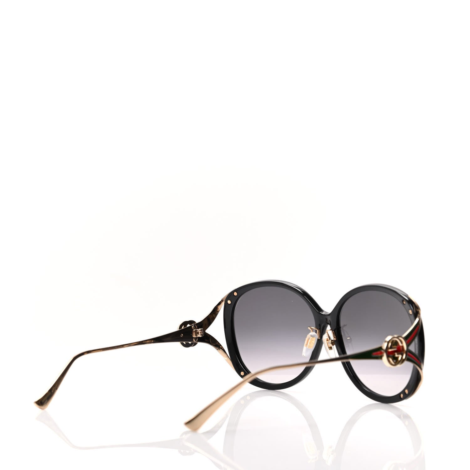 Gucci Round Frame Injected GG0226SK Sunglasses Black 4 of 8