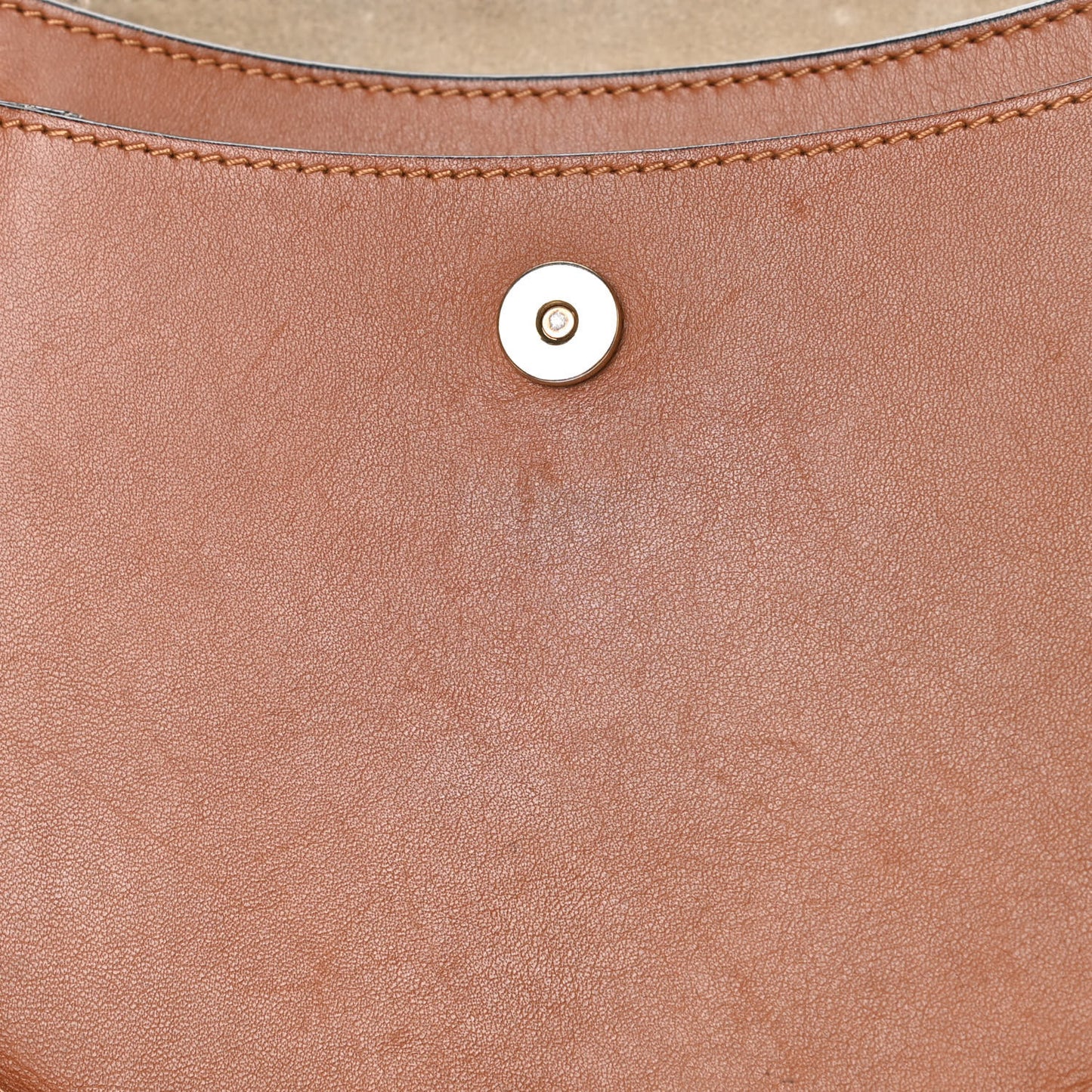 Calfskin Braided Small Hudson Shoulder Bag Caramel