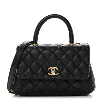 Chanel Caviar Quilted Mini Coco Handle Flap Black 1 of 10