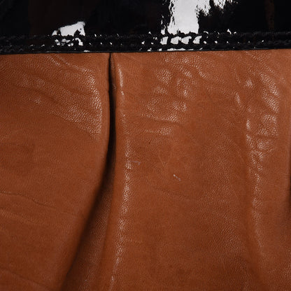 Fendi Nappa Patent Large B Bag Osso Black 9 of 14