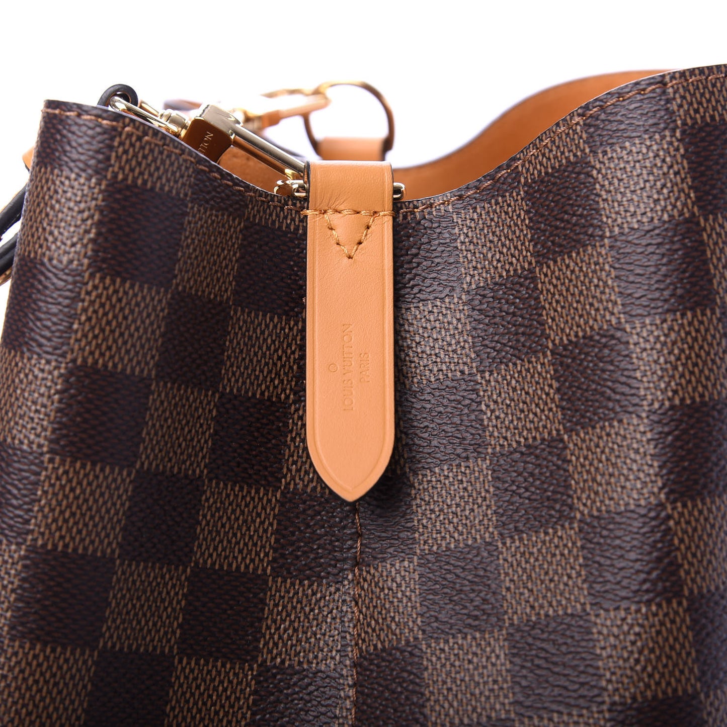 Damier Ebene Neonoe MM Safran