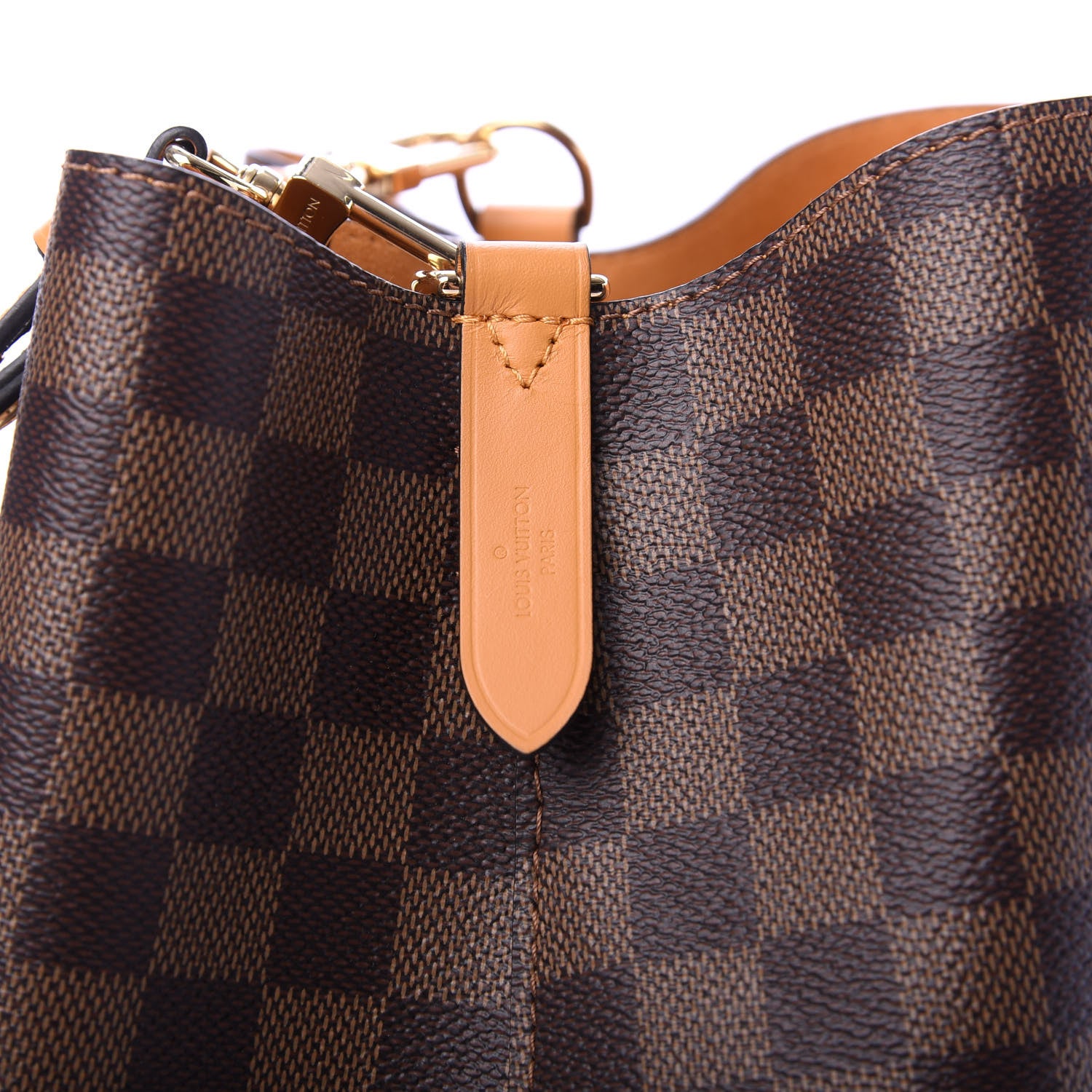 Louis Vuitton Damier Ebene Neonoe MM Safran 8 of 10