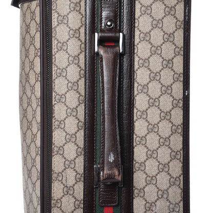 Gucci GG Plus Monogram Small Web Trolley Brown 23 of 41