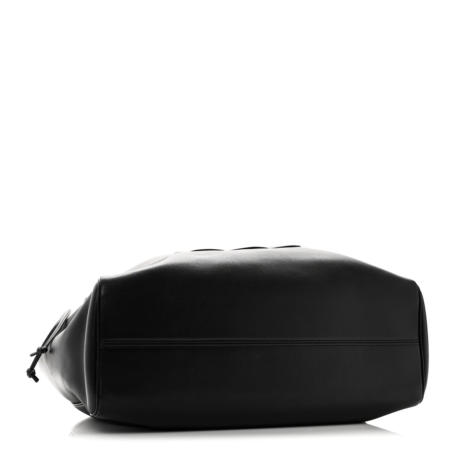 Celine Smooth Calfskin Cuir Triomphe Cabas Drawstring Black 4 of 9