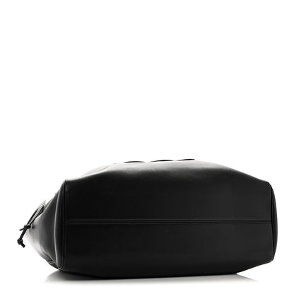Celine Smooth Calfskin Cuir Triomphe Cabas Drawstring Black 4 of 9