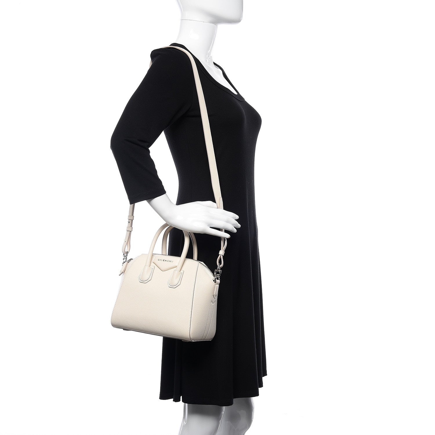 Givenchy Sugar Goatskin Mini Antigona White 2 of 12