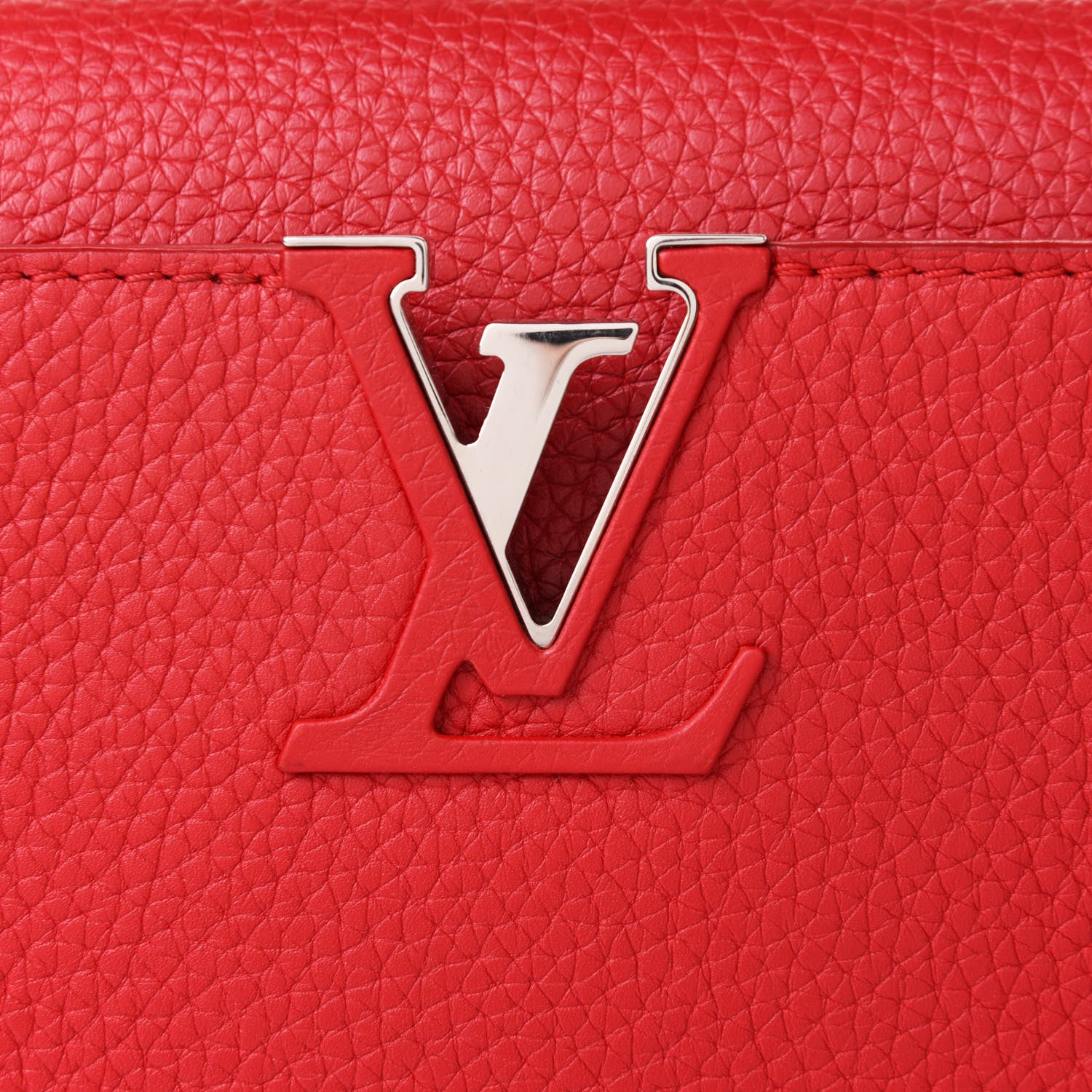 Louis Vuitton Taurillon Capucines BB Rubis 8 of 10