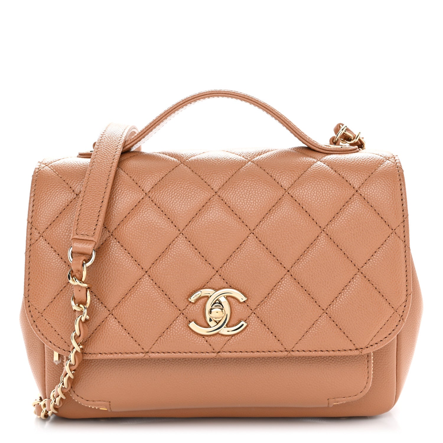 Chanel Caviar Quilted Medium Business Affinity Flap Brown 1 of 11