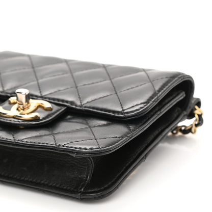 Chanel Lambskin Quilted Crossing Times Mini Flap Black 10 of 10