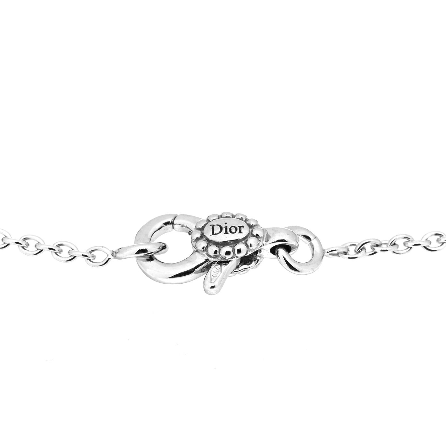 18K White Gold Diamond Mother of Pearl Rose Des Vents 3-Station Bracelet