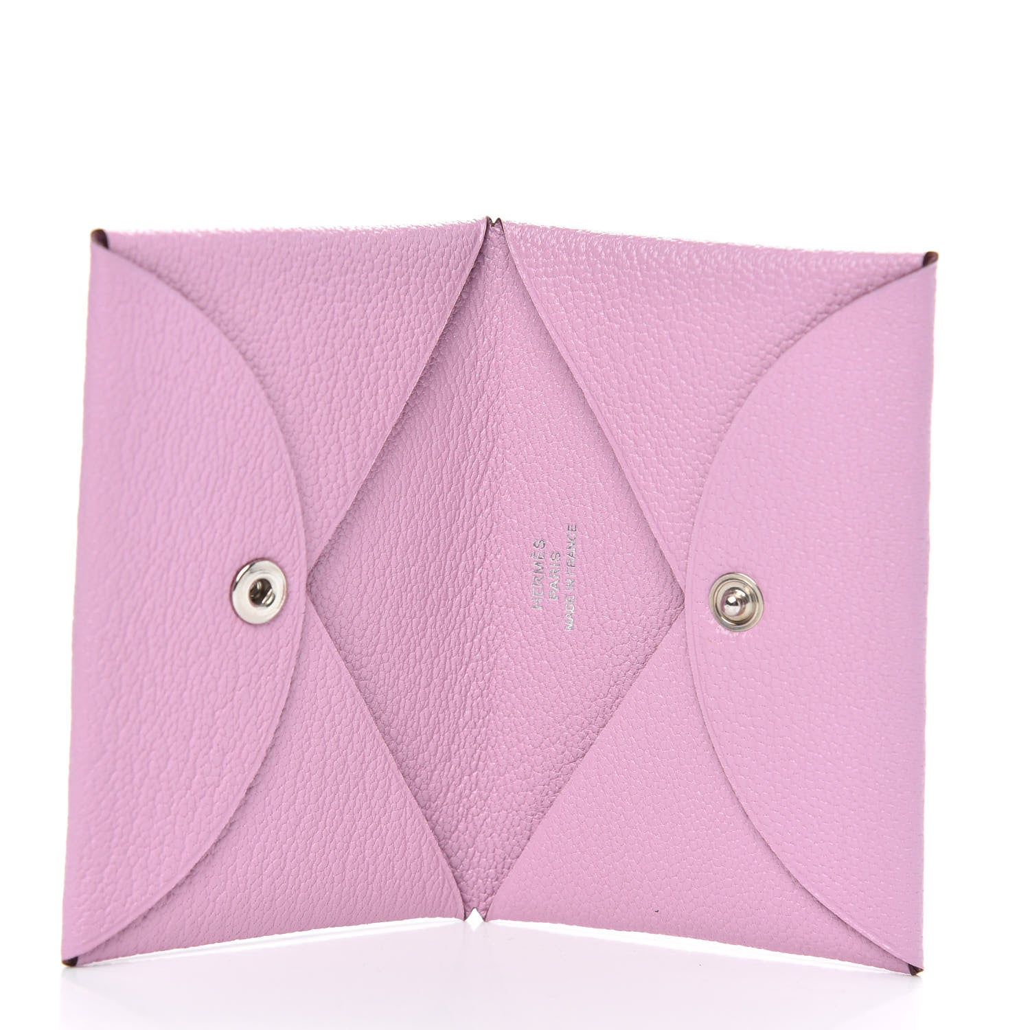Hermes Chevre Mysore Calvi Card Case Mauve Sylvestre 5 of 7