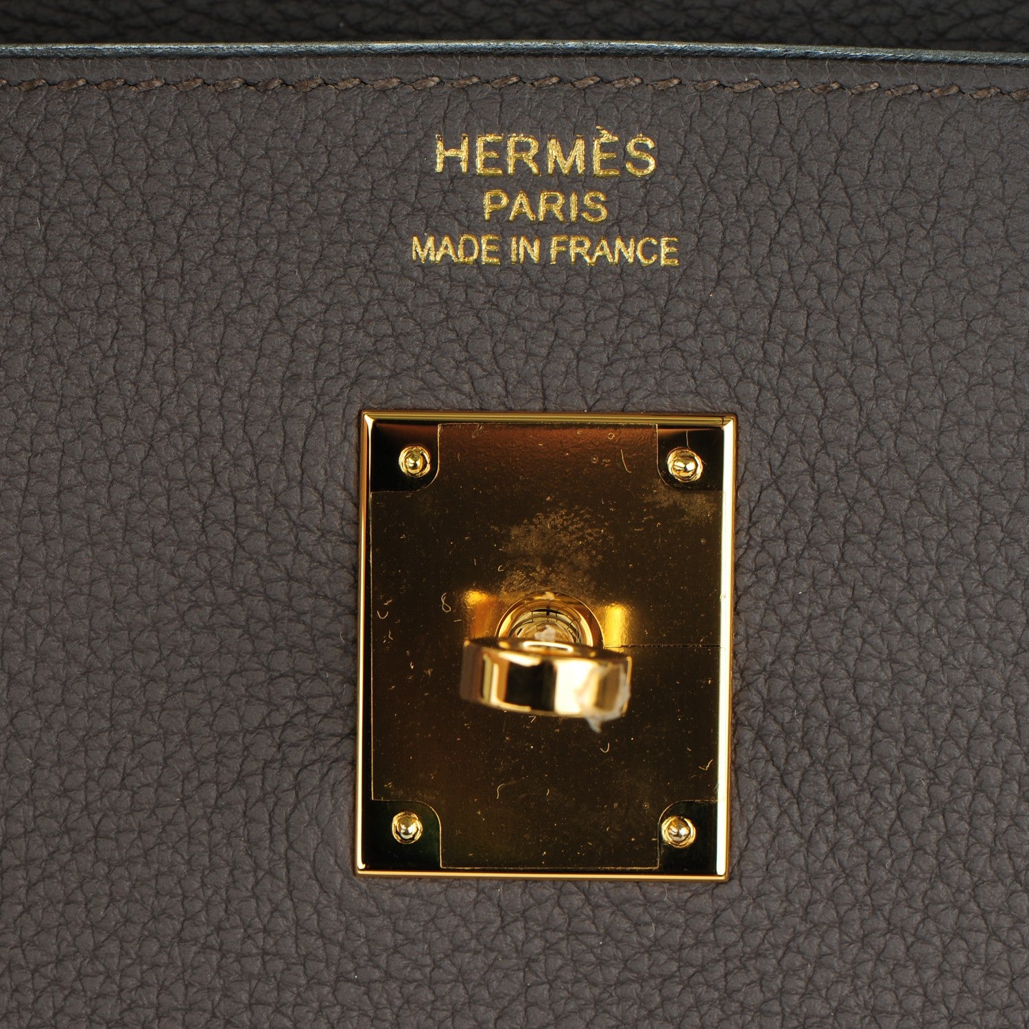 Hermes Togo Birkin 40 Etain 16 of 26