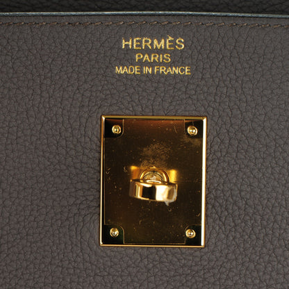 Hermes Togo Birkin 40 Etain 16 of 26