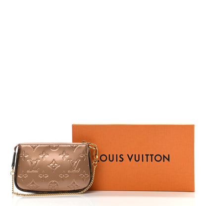 Louis Vuitton Metallic Vernis Mini Pochette Accessories Rose Gold 6 of 6