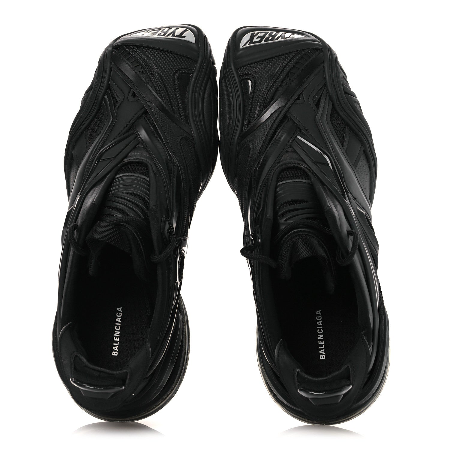 Balenciaga Rubber Mesh Womens Tyrex Sneakers 39 Black 2 of 11