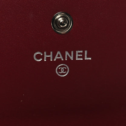Chanel Patent Caviar Timeless CC Large Gusset Flap Wallet Burgundy 6 of 9