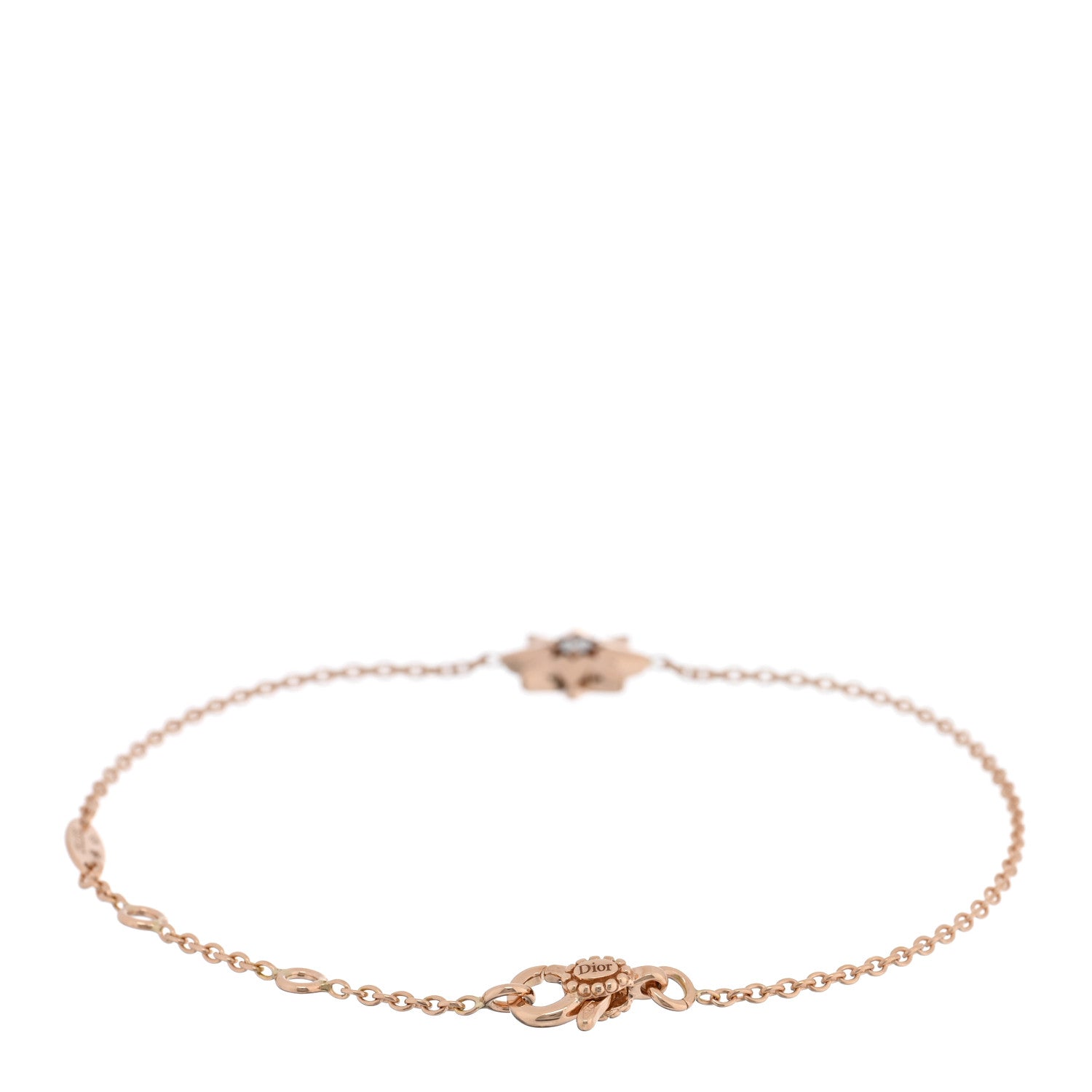Christian Dior 18K Rose Gold Diamond Etoile Des Vents Bracelet 2 of 3