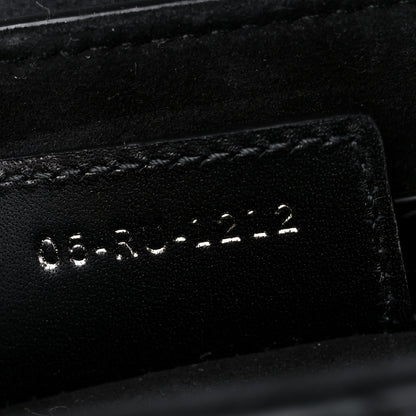 Christian Dior Calfskin Studded Saddle Bag With Strap Black 6 of 10