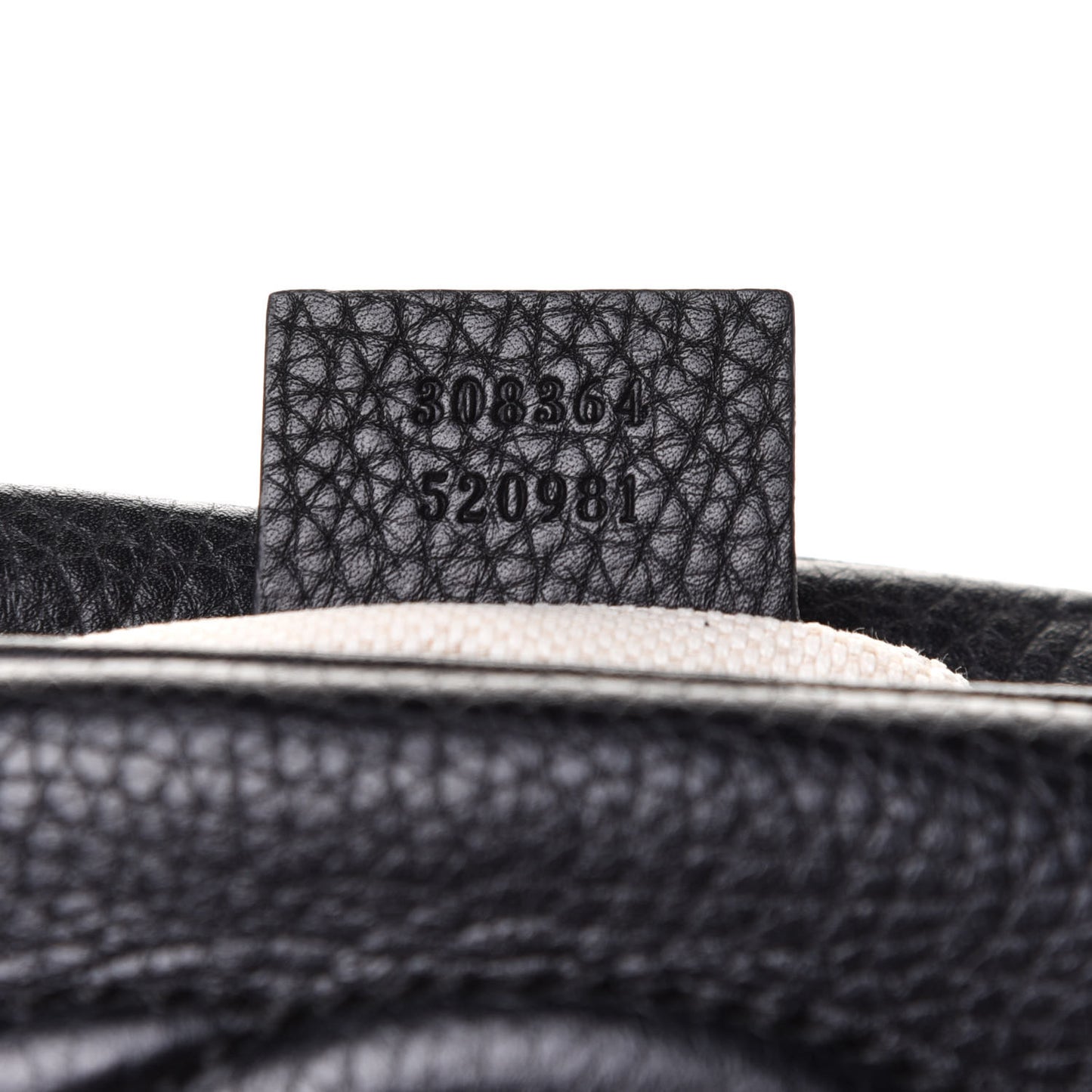 Pebbled Calfskin Small Soho Disco Bag Black