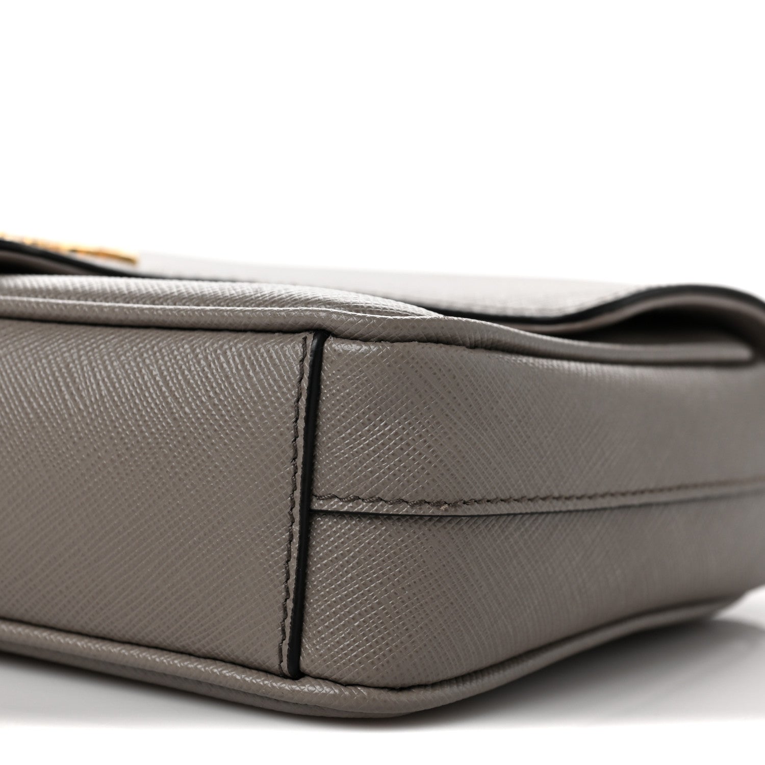 Prada Saffiano Flap Shoulder Bag Argilla 7 of 8