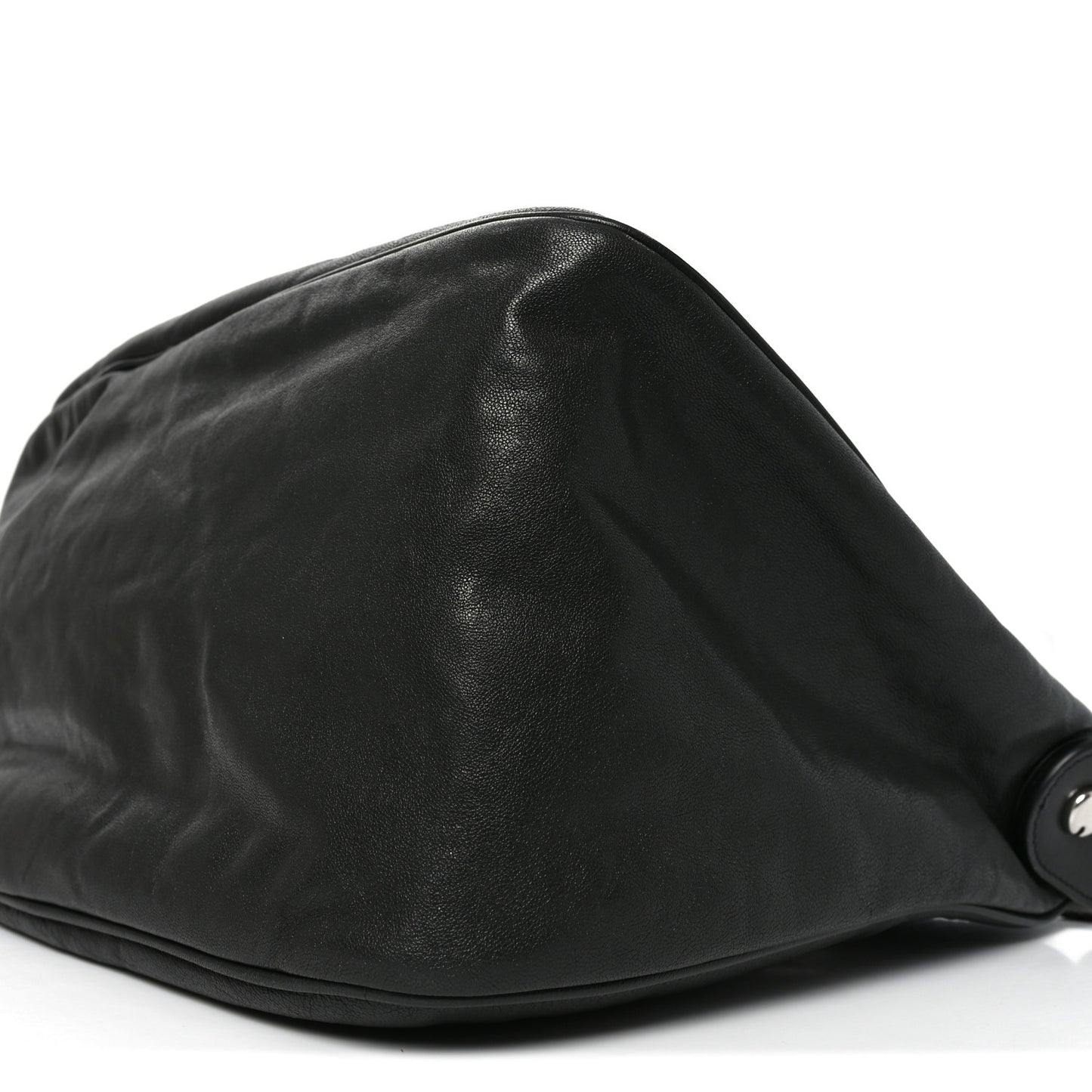 Lambskin Large Shield Messenger Bag Slate