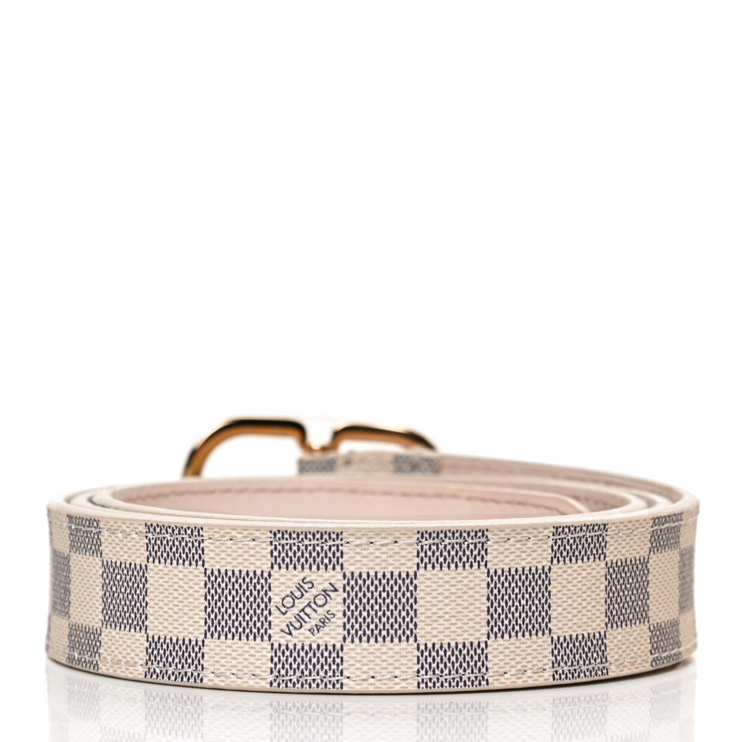 Louis Vuitton Damier Azur 25mm Mini Belt 85 34 2 of 6