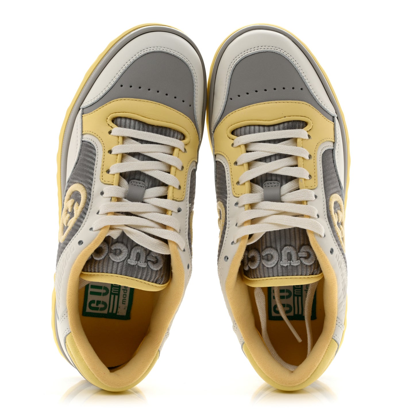 Dali Soft Calfskin Womens Mac80 Sneakers 35 Off White Grey Sky Yellow
