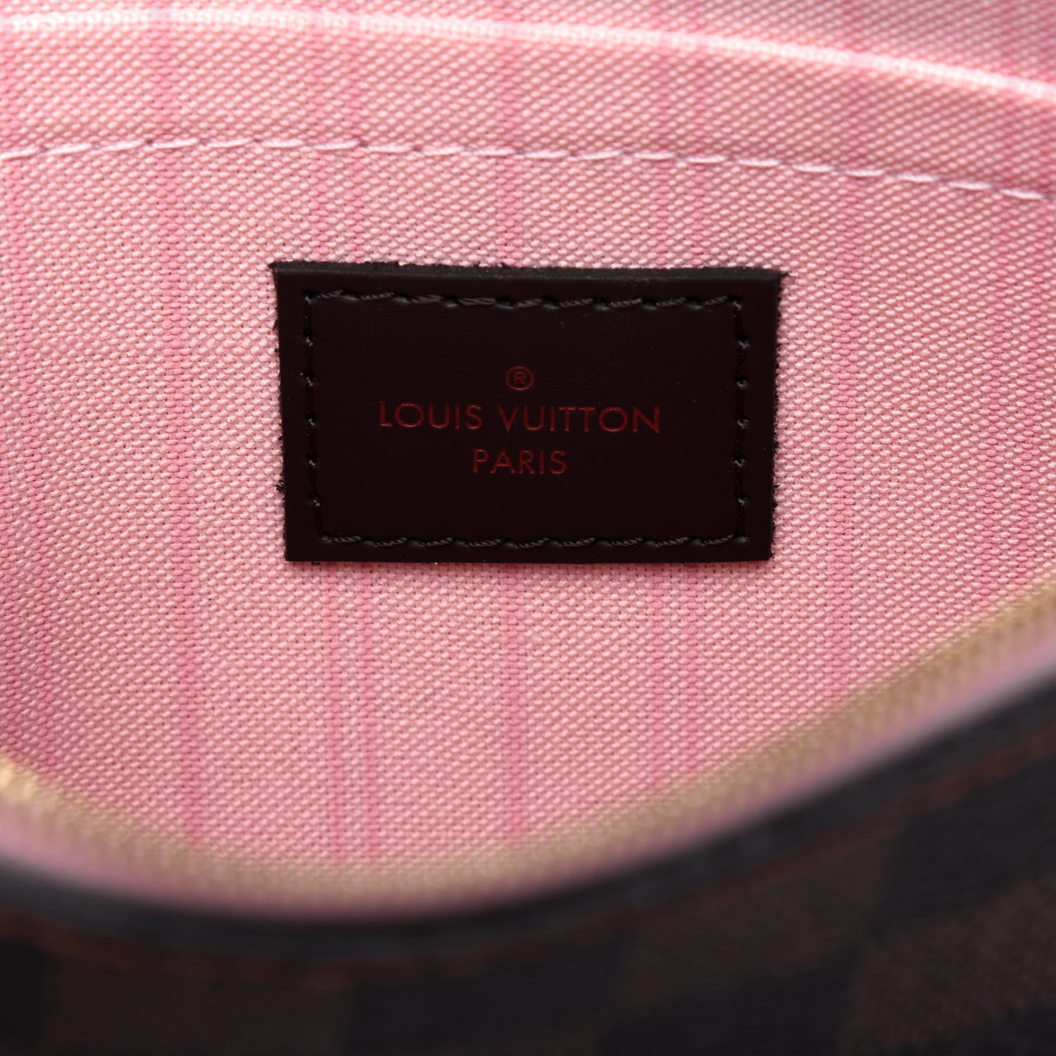 Louis Vuitton Damier Ebene Neverfull MM GM Pochette Rose Ballerine 6 of 10