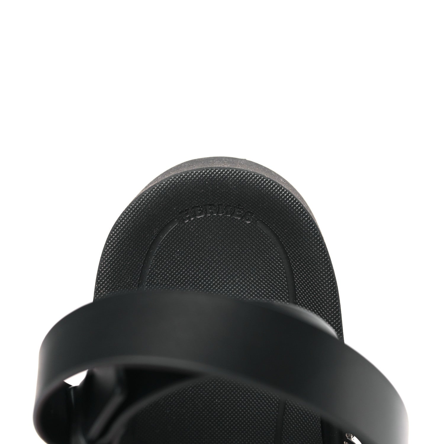 Hermes Calfskin Womens Galaxy Sandals 38.5 Black 7 of 8