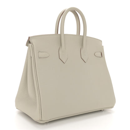 Hermes Togo Verso Birkin 25 Gris Perle 3 of 13