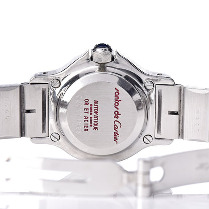Cartier Stainless Steel 18K Yellow Gold 25mm Santos Octagon Automatic Watch 6 of 7