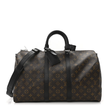 Louis Vuitton Monogram Macassar Keepall Bandouliere 45 1 of 8