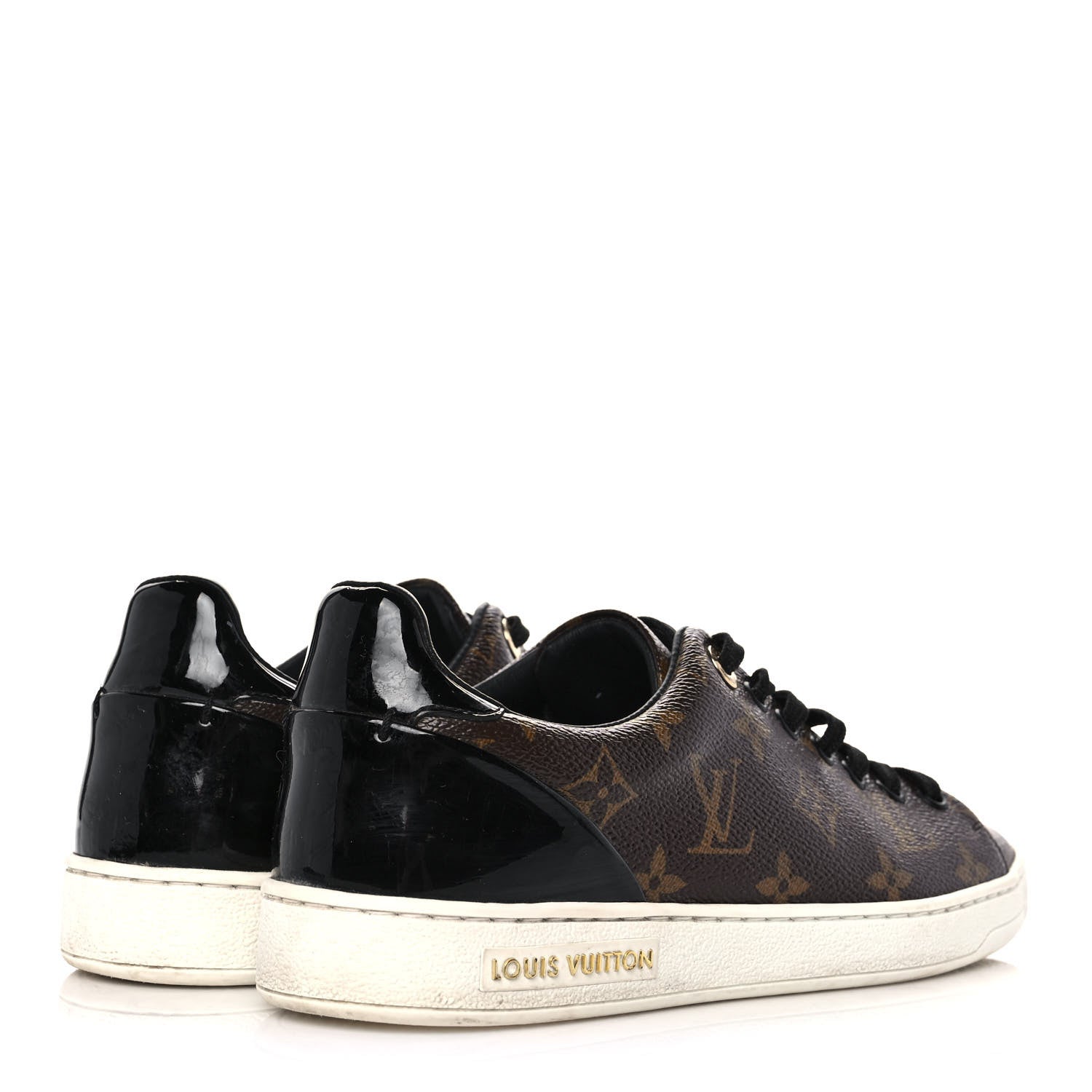 Louis Vuitton Patent Monogram Frontrow Sneakers 37.5 4 of 9