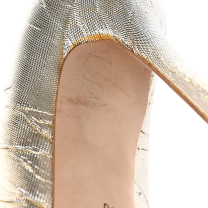 Jimmy Choo Metallic Lame Anouk 120 Pumps 36 Gold 11 of 12