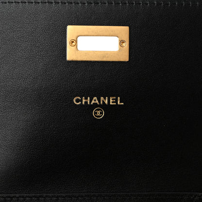 Chanel Aged Calfskin Quilted Mini Reissue Wallet On Chain WOC Black 6 of 10