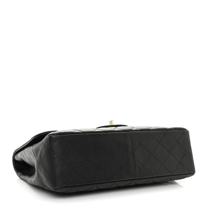 Chanel Caviar Quilted Jumbo Single Flap Black 3 of 10