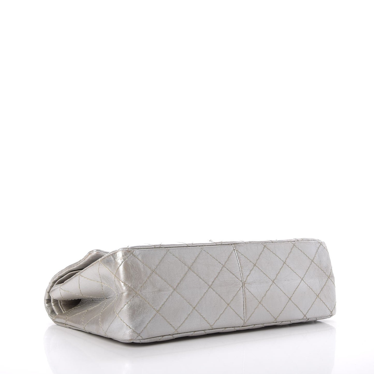 Metallic Aged Calfskin Quilted 2.55 Reissue 226 Flap Silver