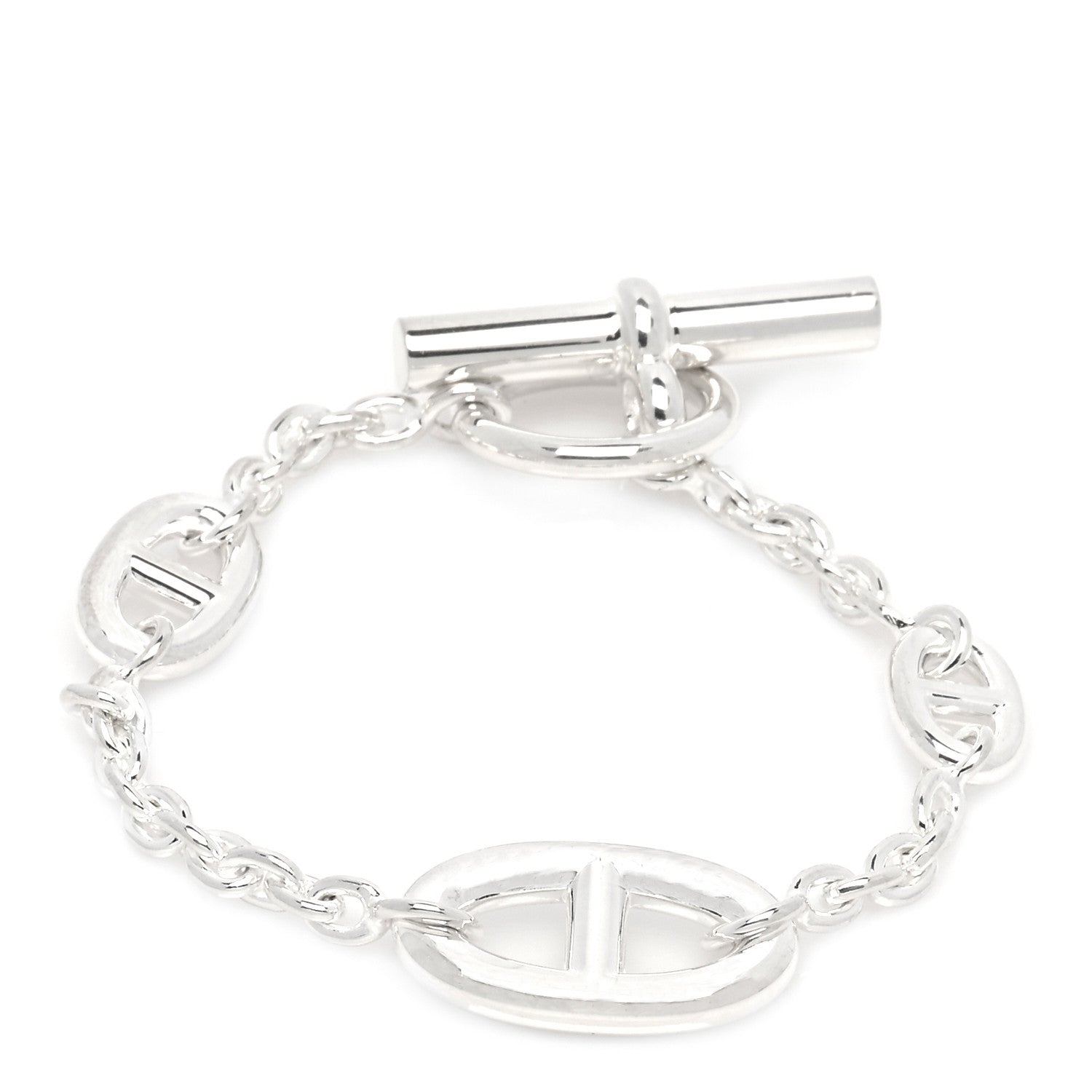 Hermes Sterling Silver Farandole Bracelet ST 1 of 6