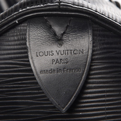 Louis Vuitton Epi Speedy 30 Black 6 of 9