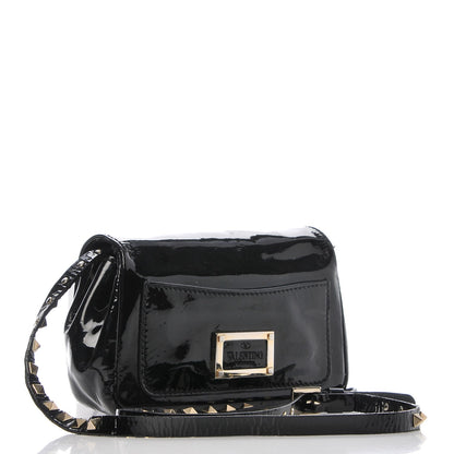 Valentino Garavani Patent Mini Rockstud Crossbody Bag Black 3 of 11