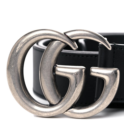 Gucci Moon Calfskin Nickel Double G 40mm Belt 90 36 Black 7 of 8